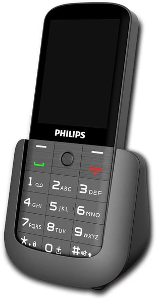 Philips Xenium E227 Kameralı Çift Sim Kart Tuşlu Cep Telefonu Siyah - Resim 2
