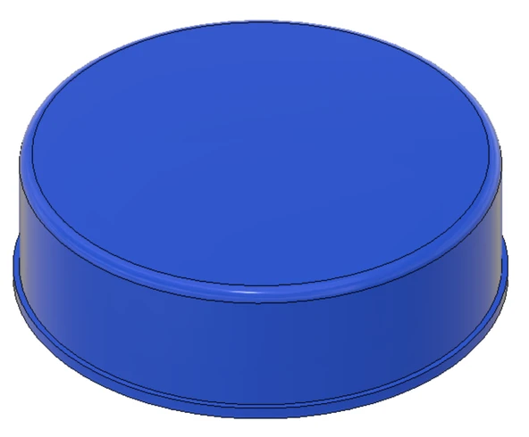 Byr Bir galon süt sürahi kapağı - yivli ve pürüzsüz versiyon (Sadece Plastik Aparattır!!!) 3D - 4