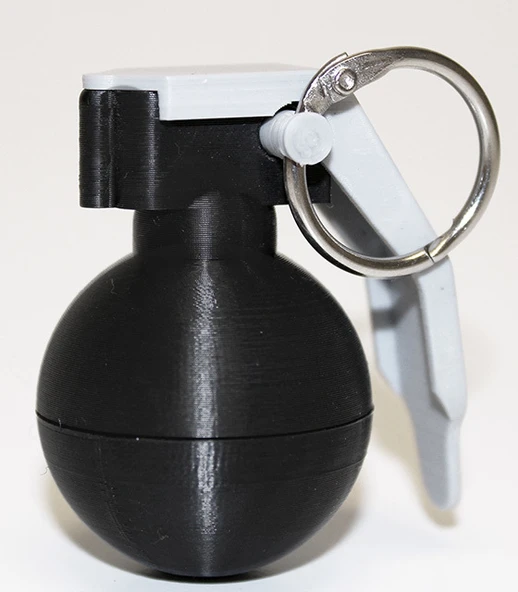 Byr Mini el bombası anahtar yüzük tutucusu (Sadece Plastik Aparattır!!!) 3D - 1