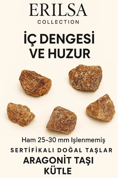 Sertifikalı Ham İşlenmemiş Orta Boy Aragonit Taşı Kütle Topraklayıcı Enerji Sağlar Stresi Azaltır ürün görseli