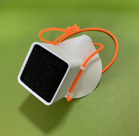 Byr Yeniden Kullanılabilir Yüz Maskesi - Yıkanabilir, Yüz Takma, Değiştirilebilir Hepa Filtre (Sadece Plastik Aparattır!!!) 3D - 1