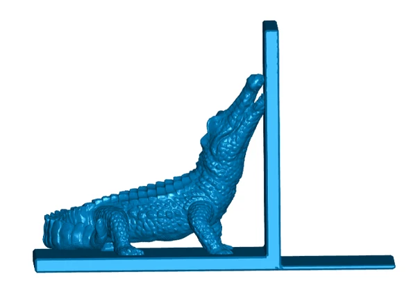 Byr Timsah kitap ayırtma (sol ve sağ) (Sadece Plastik Aparattır!!!) 3D