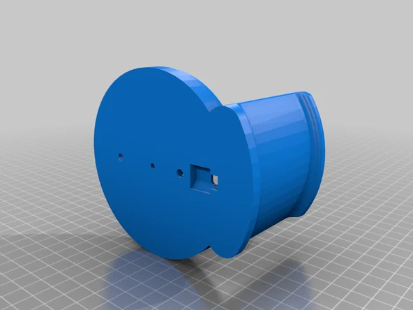 Byr Kablo Yönetimi Makaralı Duvar Montajı Kulaklık Tutucu - Sürüm 2 (Sadece Plastik Aparattır!!!) 3D - 4