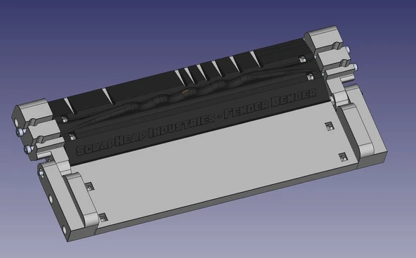 Byr Fender Bender - 3D baskılı kağıt ve pirinç bükme aracı (Sadece Plastik Aparattır!!!) 3D - Resim 3