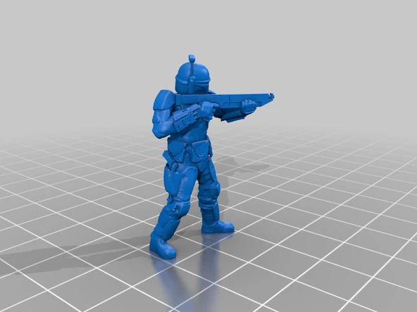 Byr Mandalor Tüfekçisi (Westar-35 Karabina, A280, TL-50, E-22) Çeşitleri (Sadece Plastik Aparattır!!!) 3D - 4