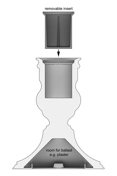 Byr Klasik şamdan (Sadece Plastik Aparattır!!!) 3D - Resim 4