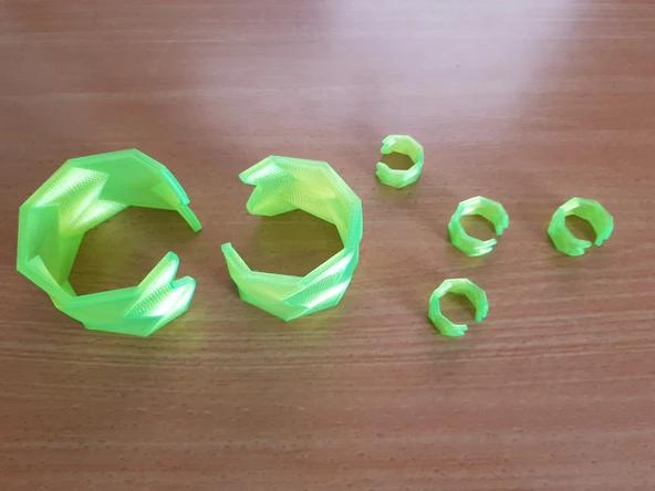 Byr Geometri bilezik / yüzük (Sadece Plastik Aparattır!!!) 3D - 3