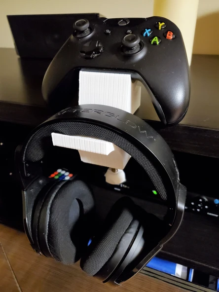 Byr Kulaklık ve Xbox One Denetleyicisi C-Kelepçesi (Sadece Plastik Aparattır!!!) 3D - 2