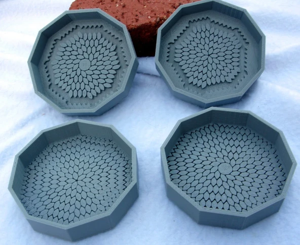 Byr Bir çokgen merkezli tilings ile kaseler (Sadece Plastik Aparattır!!!) 3D