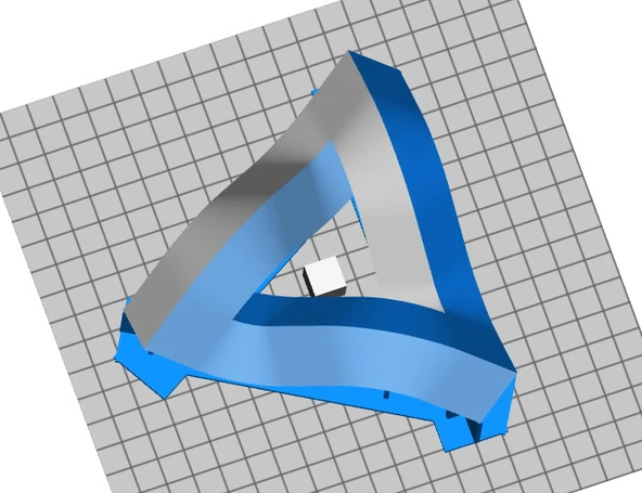 Byr Penrose Üçgen Kolye (3) (çift ekstrüzyon) (Sadece Plastik Aparattır!!!) 3D - Resim 4