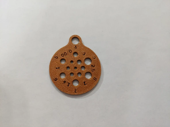 Byr İğne Göstergesi ile İplik Kolye (ABD 00 ila 9) (Sadece Plastik Aparattır!!!) 3D - Resim 2