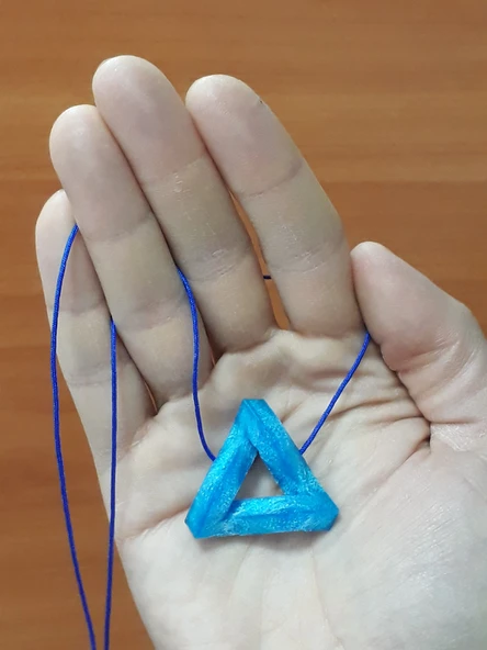 Byr Penrose Üçgen Kolye (1) (Sadece Plastik Aparattır!!!) 3D - 2