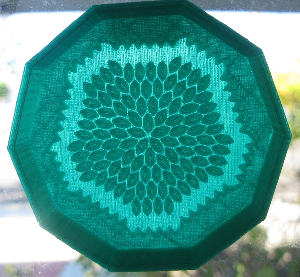 Byr Bir çokgen merkezli tilings ile kaseler (Sadece Plastik Aparattır!!!) 3D - 3