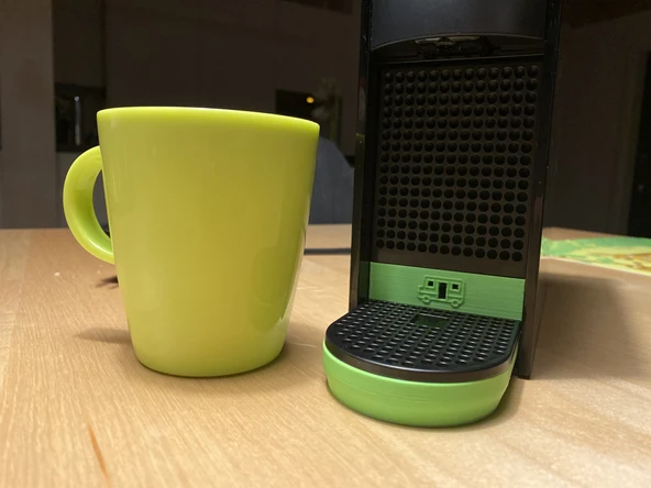 Byr Krups için büyük kupa tabanı Nespresso mini özü (Sadece Plastik Aparattır!!!) 3D - 4