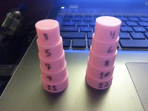 Byr Tel sarma takılar için yüzük mandrel (Sadece Plastik Aparattır!!!) 3D - 3