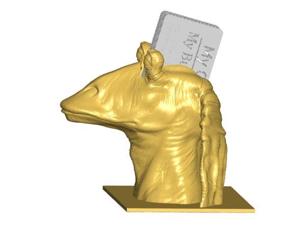 Byr Jar Jar Binks Kartvizit Tutucu (2 Stil) (Sadece Plastik Aparattır!!!) 3D - Resim 3