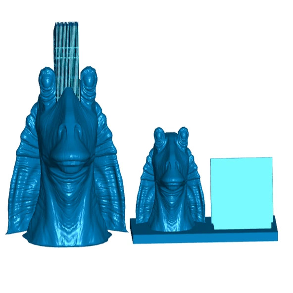 Byr Jar Jar Binks Kartvizit Tutucu (2 Stil) (Sadece Plastik Aparattır!!!) 3D ürün görseli 1
