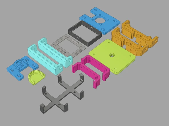Byr Circuitpython Kamera Kaydırıcısı (Sadece Plastik Aparattır!!!) 3D - 4