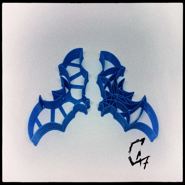 Byr Bloodwars yarasa kurabiye kesici (Sadece Plastik Aparattır!!!) 3D ürün görseli 1