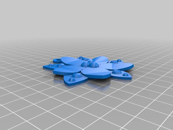 Byr Poinsettia küpeleri veya kolye (Sadece Plastik Aparattır!!!) 3D - Resim 2