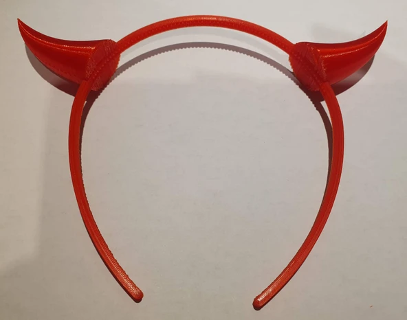 Byr Şeytan boynuzlu saç bandı (Sadece Plastik Aparattır!!!) 3D - 2