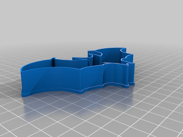 Byr Bloodwars yarasa kurabiye kesici (Sadece Plastik Aparattır!!!) 3D - Resim 3