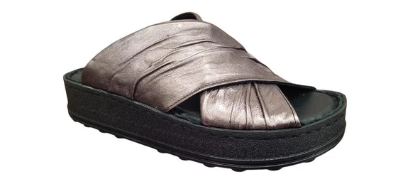 MAMMAMİA D25YT-1430 ORTOPEDİK DERİ KADIN TERLİK - Resim 2