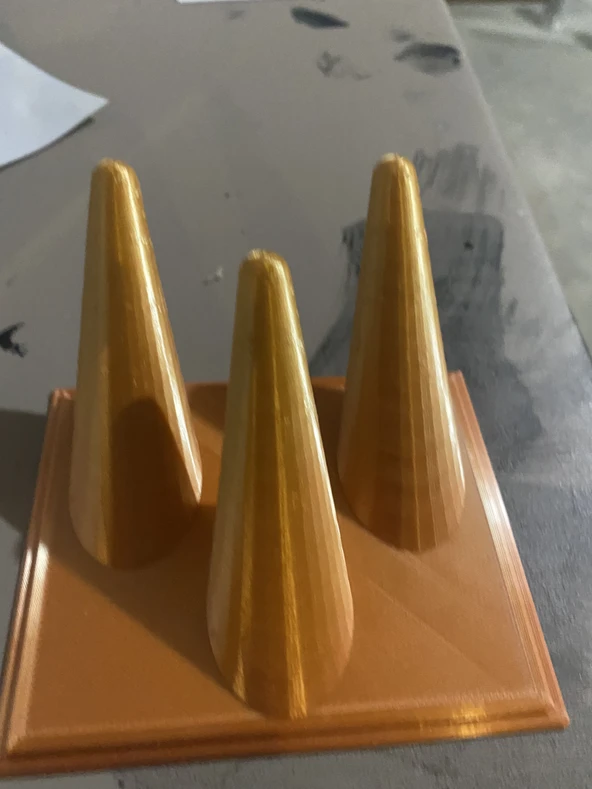 Byr Tek veya üç yüzük için halka tutucu (Sadece Plastik Aparattır!!!) 3D - 4