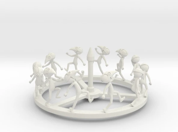 Byr Venedik Maske Zoetrope (Sadece Plastik Aparattır!!!) 3D - Resim 3