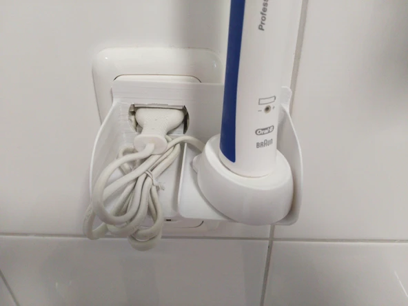 Byr Elektrik Diş Fırçası Soketi Tutucu (Sadece Plastik Aparattır!!!) 3D - 2