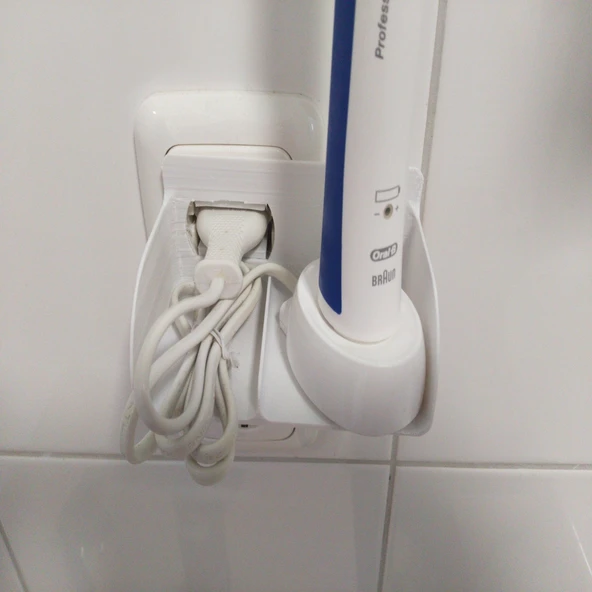 Byr Elektrik Diş Fırçası Soketi Tutucu (Sadece Plastik Aparattır!!!) 3D
