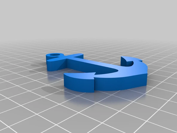 Byr Anchla Keyl - Anchor Keychain - Arete - Küpe (Sadece Plastik Aparattır!!!) 3D - 3