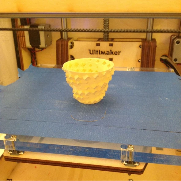 Byr Sinüzoidal küp sarmalları ile spiral vazo/çay ışığı (Sadece Plastik Aparattır!!!) 3D