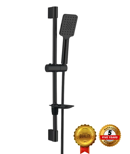 Drom DUSJ Siyah Sürgülü Duş Seti 5 Yıl Garantili - Resim 2