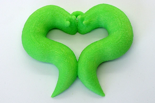 Byr Muz-Salkık Kalp Kolye (Sadece Plastik Aparattır!!!) 3D - Resim 3