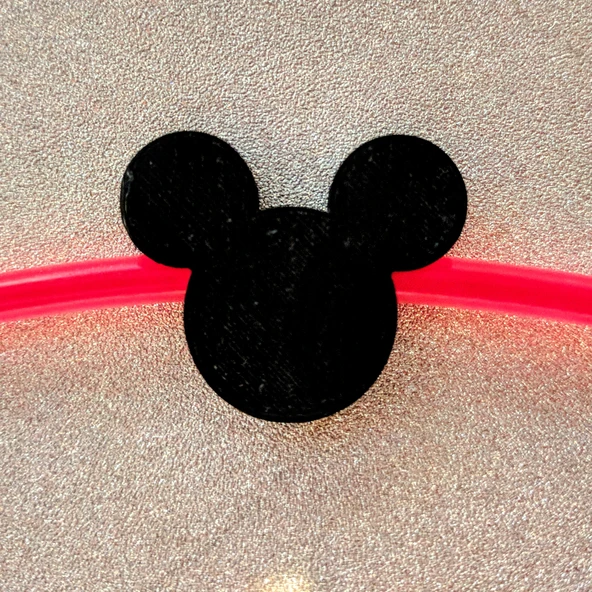 Byr Glow Stick Bilezik İçin Mickey Mouse Charm (Sadece Plastik Aparattır!!!) 3D - Resim 2
