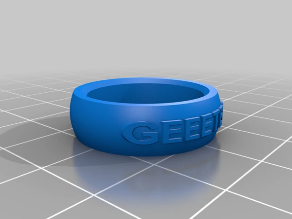 Byr Geeetech yazıtlı yüzük (takılar) (Sadece Plastik Aparattır!!!) 3D - Resim 4