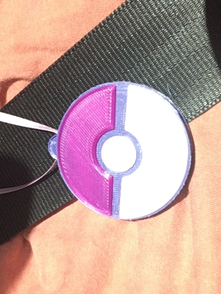 Byr Pokeball hap kutusu kolye (Sadece Plastik Aparattır!!!) 3D - 3