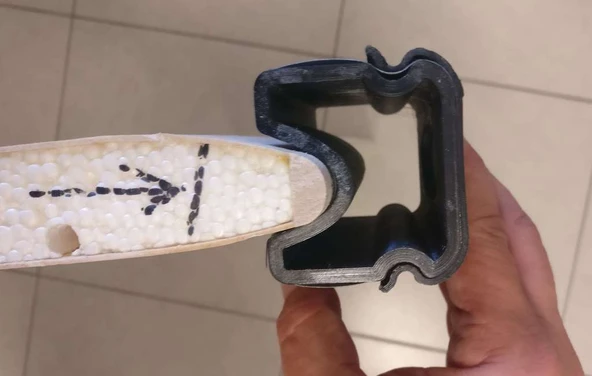 Byr Balsa için Airfoil Lider Edge Zımpara Bloğu (Sadece Plastik Aparattır!!!) 3D - 1