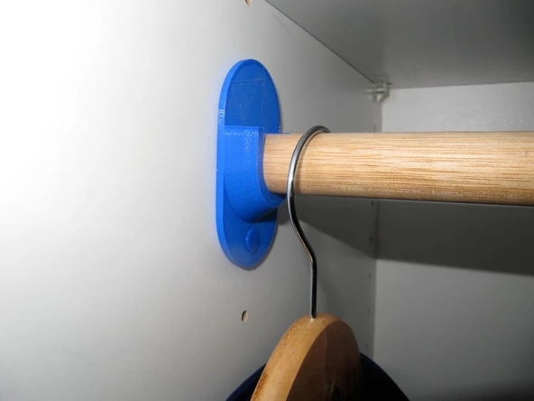 Byr Takılabilir IKEA dolap çubuğu tutucu (Sadece Plastik Aparattır!!!) 3D