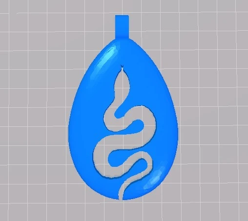 Byr Yılan kolye (Sadece Plastik Aparattır!!!) 3D - 1