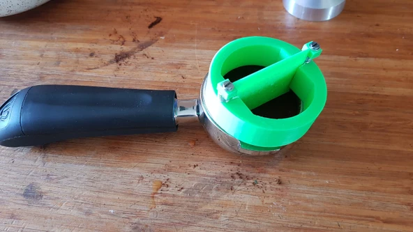 Byr 58mm portafilter için ayarlanabilir espresso kahve yer tesviye aracı (Sadece Plastik Aparattır!!!) 3D - 3