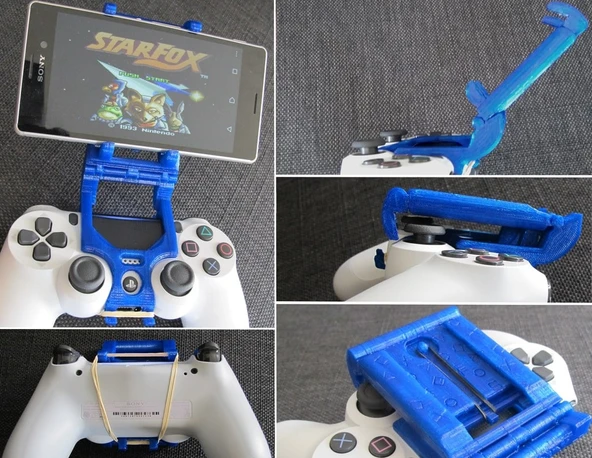 Byr Katlanabilir PS4 Android Universal. Mount. klip. tutucu. akıllı telefon. DualShock 4 (V2 / Rev 2 test edildi). markalı playstation (Sadece Plastik Aparattır!!!) 3D - 1