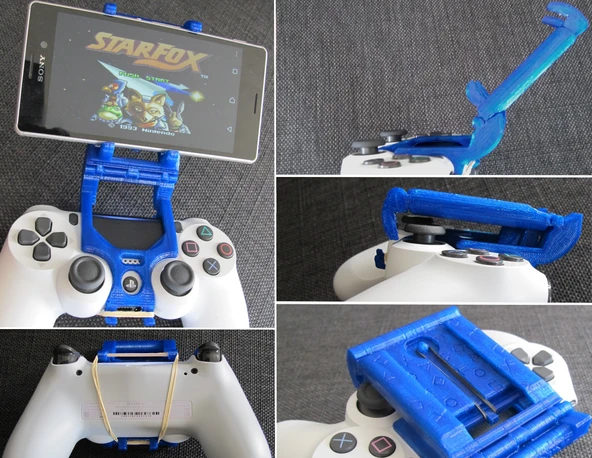 Byr Katlanabilir PS4 Android Universal. Mount. klip. tutucu. akıllı telefon. DualShock 4 (V2 / Rev 2 test edildi). markalı playstation (Sadece Plastik Aparattır!!!) 3D - 2