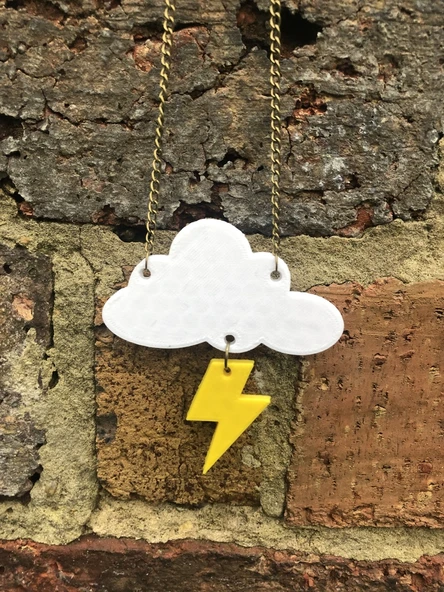 Byr Fırtınalı hava kolye (Sadece Plastik Aparattır!!!) 3D ürün görseli