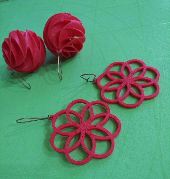 Byr Parametrik kosinüs küpe kolyeleri (Sadece Plastik Aparattır!!!) 3D - 4