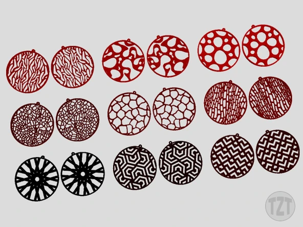Byr Küpe Setleri - 27 Stil, Takı, Kolye Ucu, Giyilebilir (Sadece Plastik Aparattır!!!) 3D - 3