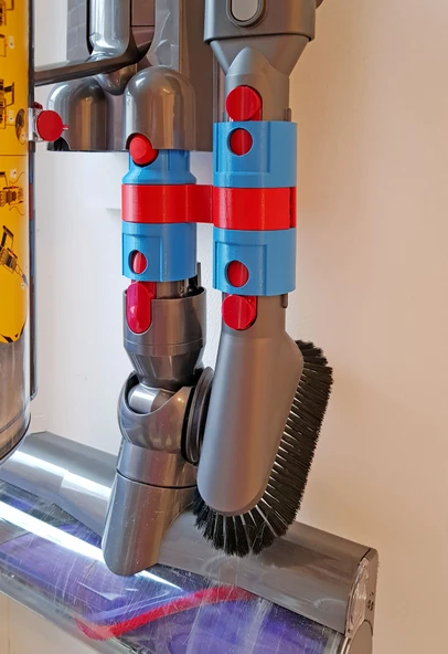 Byr Dyson V10/V8/V7 Aksesuar Montajı/Tutucu V2 (Sadece Plastik Aparattır!!!) 3D - 3