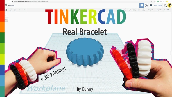 Byr Tinkercad tarafından bilezik (Sadece Plastik Aparattır!!!) 3D - Resim 2