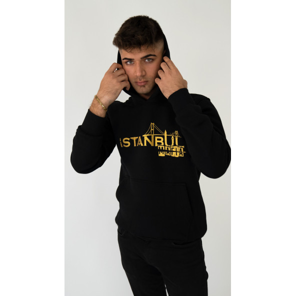 İstanbul Mafia Kapüşonlu Erkek Sweatshirt - 2
